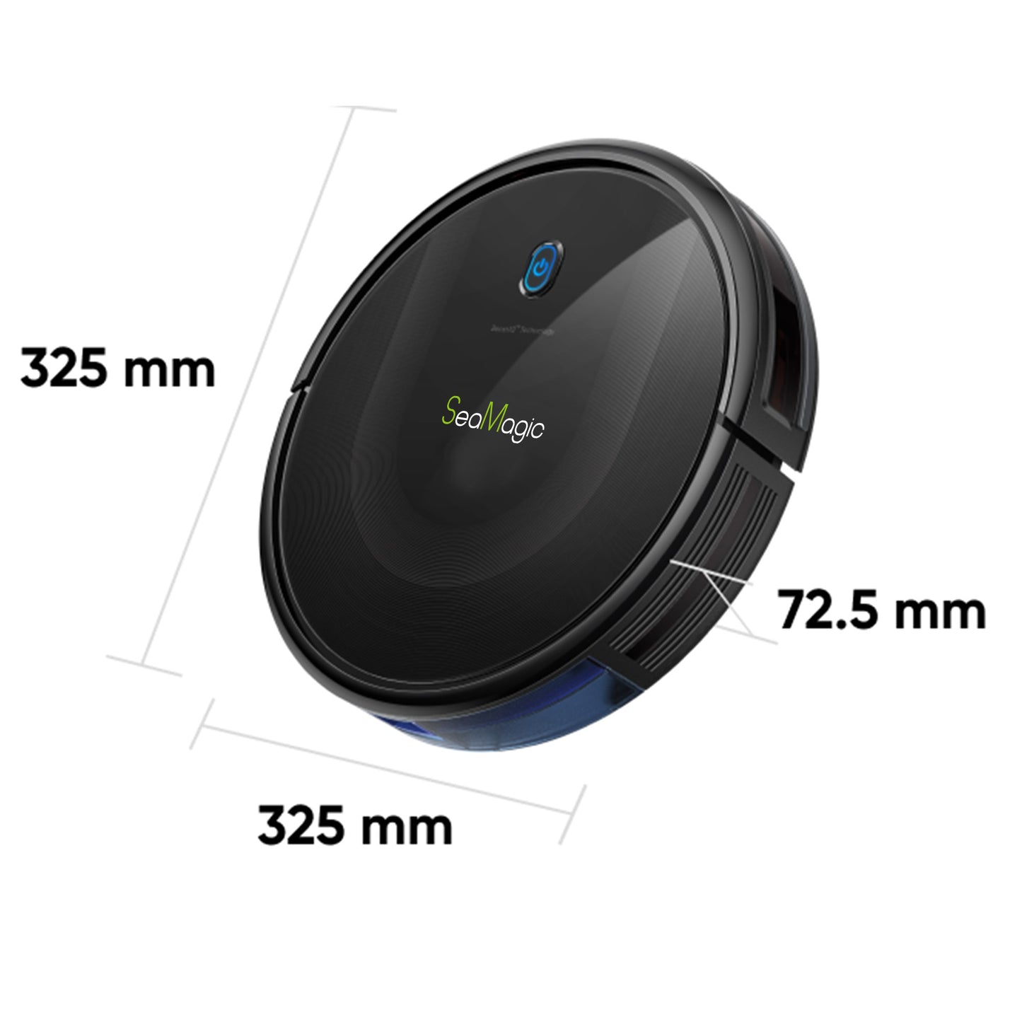 SEAMAGIC Robot Vacuum Cleaner, Cleans Hard Floors to Medium-Pile Carpets