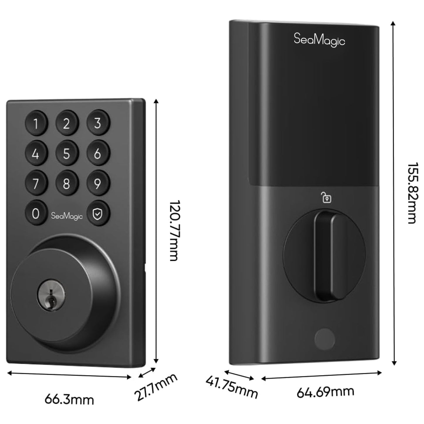 SEAMAGIC Digital Electronic Lock with Code Passcode, Perfect for Exterior/Interior/Entry/Bedroom Doors