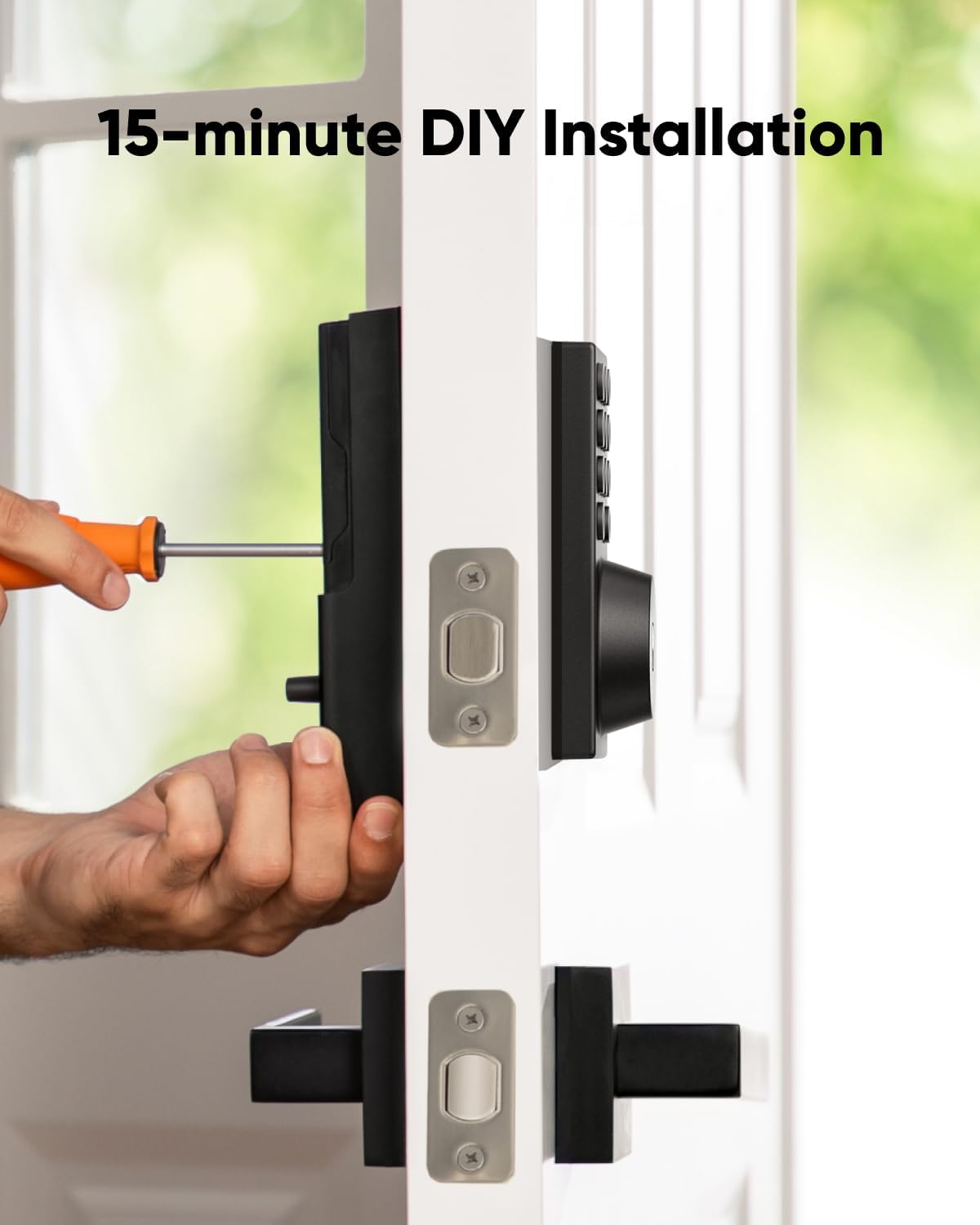 SEAMAGIC Digital Electronic Lock with Code Passcode, Perfect for Exterior/Interior/Entry/Bedroom Doors