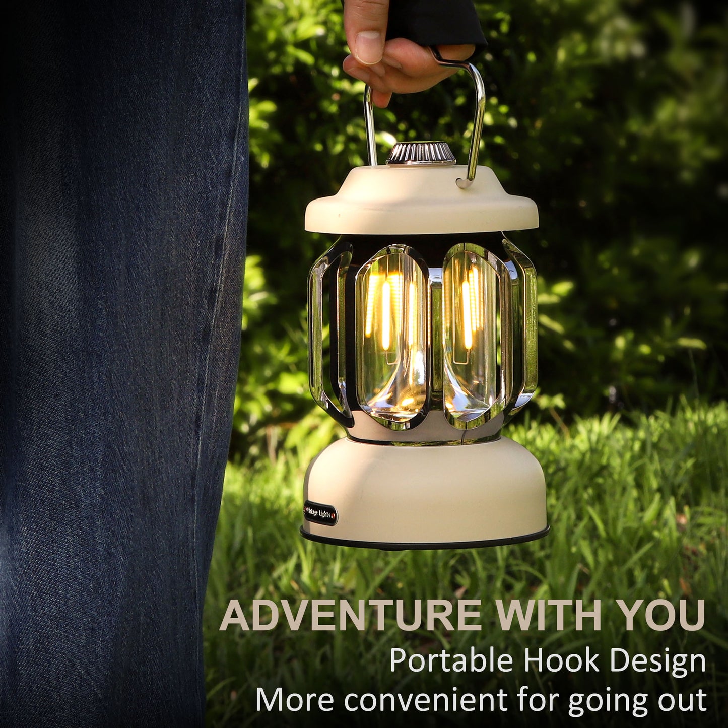 SEAMAGIC 2-Pack Yellow Camping Lantern for Power Outages, Hiking, Hurricane