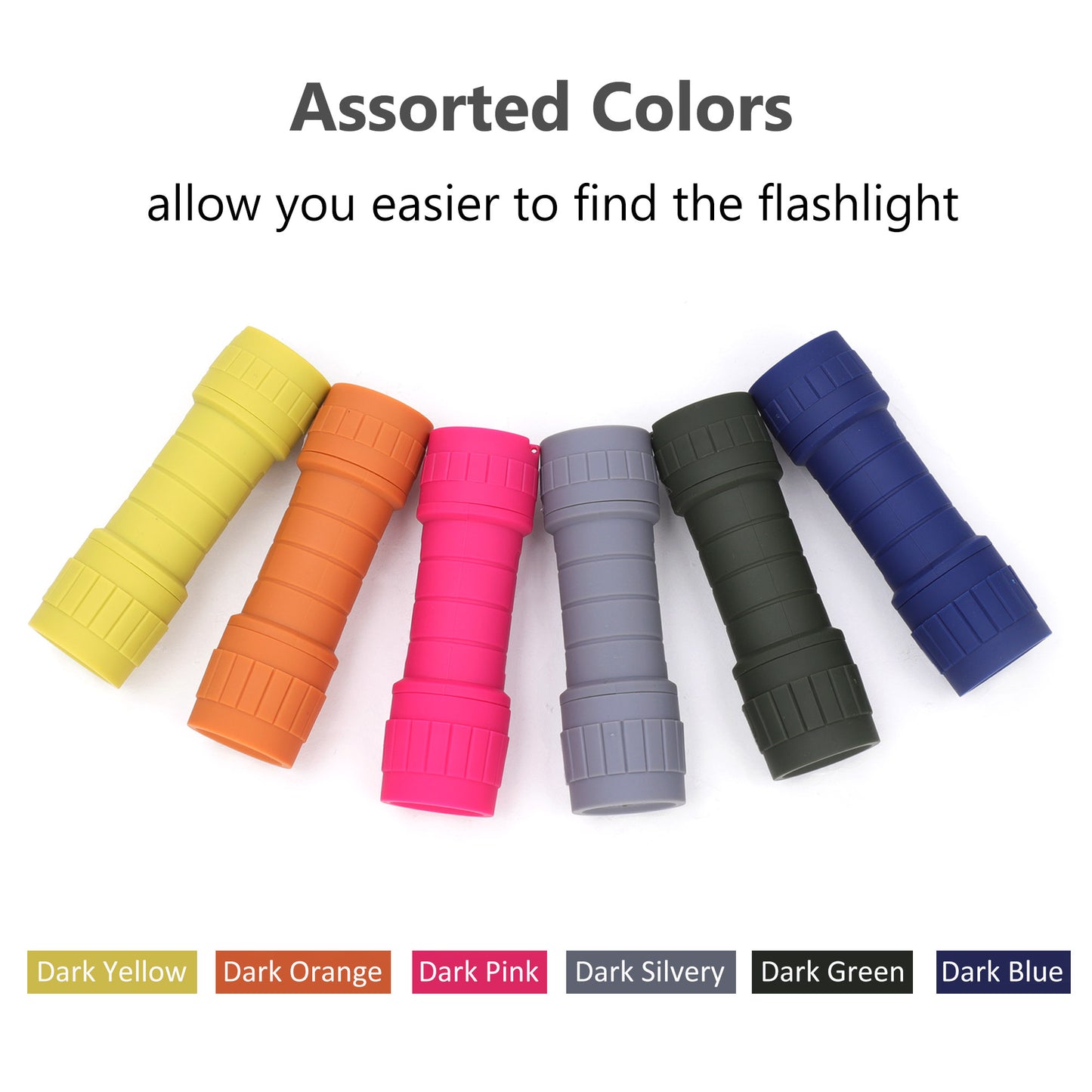 SEAMAGIC 6-Pack Mini Flashlights Set for Camping, Hiking, Emergency Use