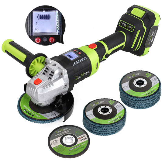 SEAMAGIC Power-operated Angle Grinders, Powerful Sander for Cutting, Grinding, Polishing and Rust