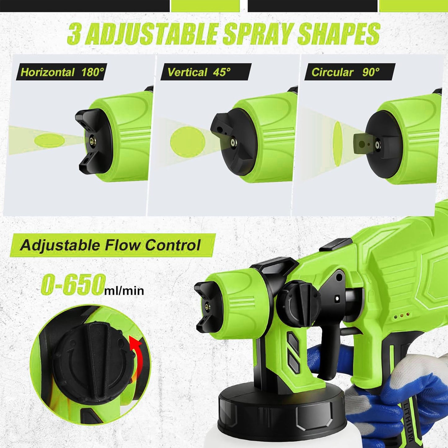 SEAMAGIC Electric Spray Paint Gun for for House Painting