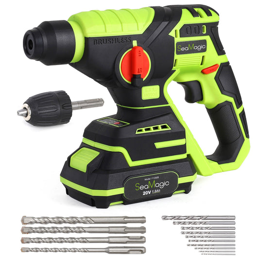 SEAMAGIC Heavy Duty Rotary Hammer with Safety Clutch