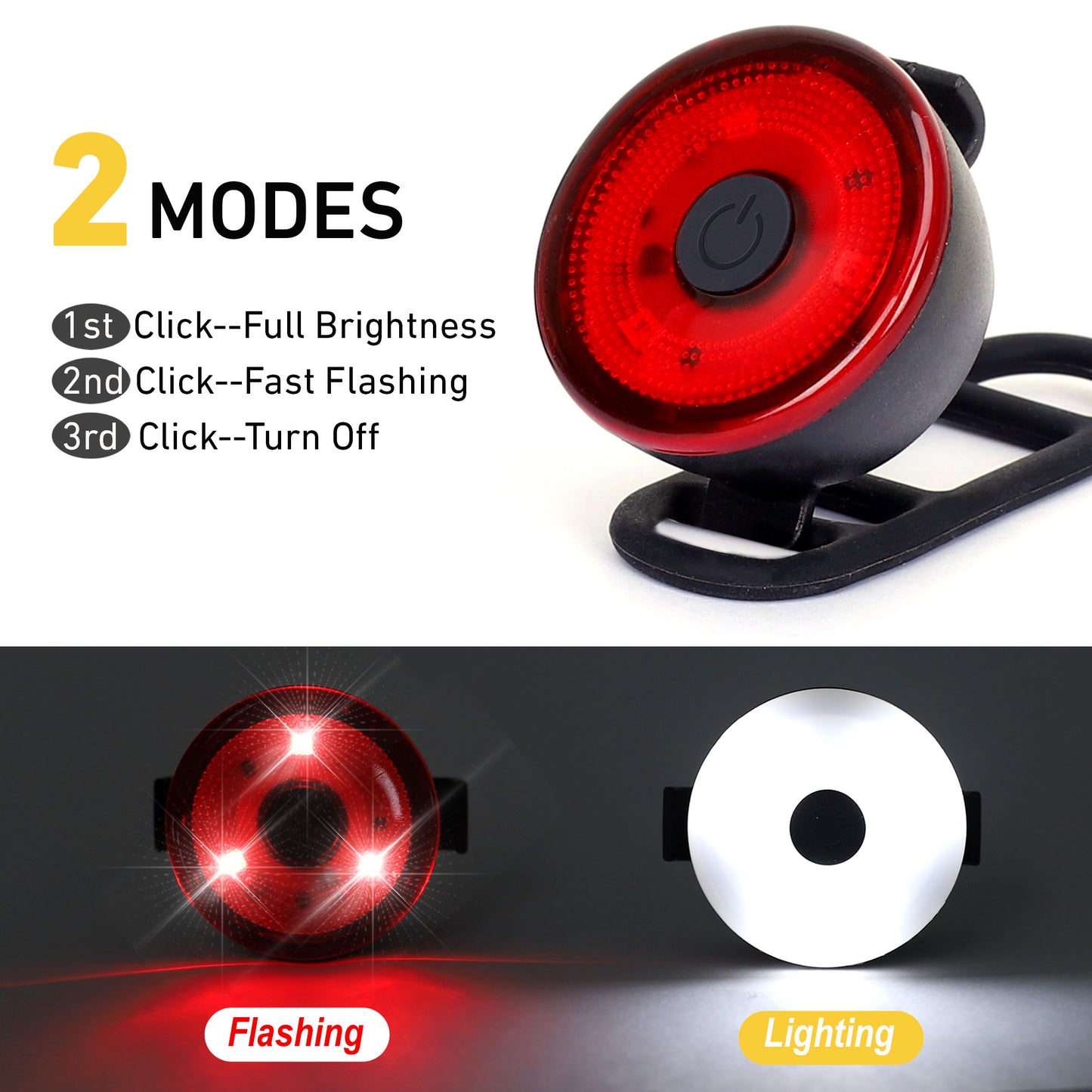 SEAMAGIC Bicycle Lights for Night Lighting, 2 Modes Bike Headlight, Lighting Apparatus for Vehicles