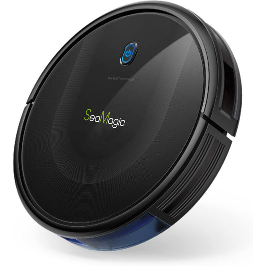 SEAMAGIC Robot Vacuum Cleaner, Cleans Hard Floors to Medium-Pile Carpets