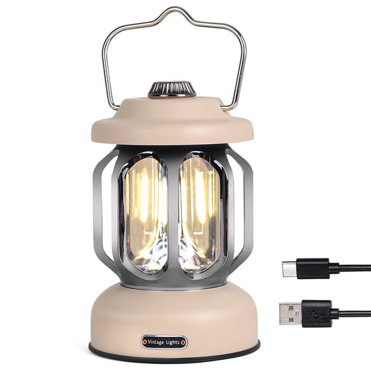 SEAMAGIC 1-Pack Yellow Camping Lantern for Power Outages, Hiking, Hurricane